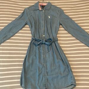 U.S. Polo Assn. Denim Dress with waist tie
